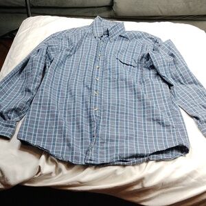 Galyans men's large sized long sleeved button down shirt